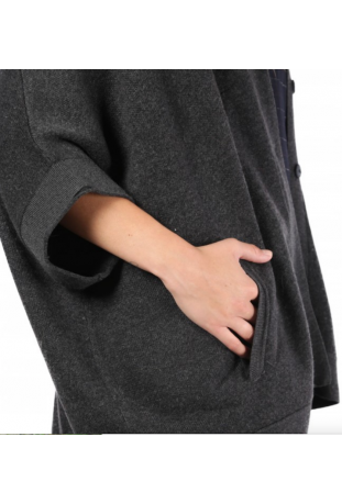 ORFEO-PARIS cape oversize modèle ROINE -  collection automne/hiver 2017-2018