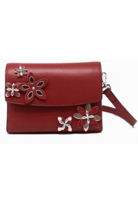 TOM&EVA HIVER 2017-018 : Mini Sac à Rabat Bandoulière Décorées Fleurs en Relief 17E-1843