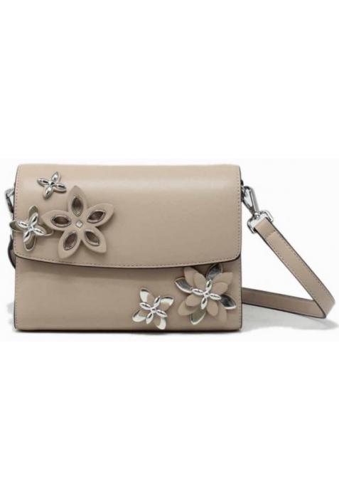 TOM&EVA HIVER 2017-018 : Mini Sac à Rabat Bandoulière Décorées Fleurs en Relief 17E-1843