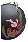 TOM&EVA HIVER 2017-018 : sac à main rond avec décoration florale ref 17E-1864