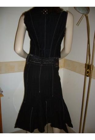 ensemble jupe + gilet grand-père
