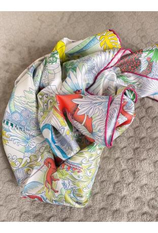 Foulard HERMÈS intitulé « COSMOGRAPHIA UNIVERSALIS » neuf dans sa boîte