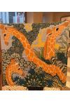 Foulard Hermès intitulé « The three graces for l’ile aux clowns » - Edition limitée à 100 ex : TRES RARE !