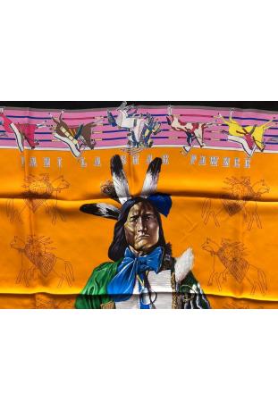 Foulard Hermès WASH intitulé "PANI LA SHAR PAWNEE" - EXTREMEMENT RARE ET RECHERCHE : épuisé sur le site !