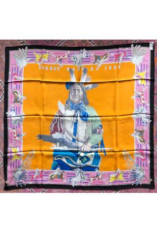 Foulard Hermès WASH intitulé "PANI LA SHAR PAWNEE" - EXTREMEMENT RARE ET RECHERCHE : épuisé sur le site !