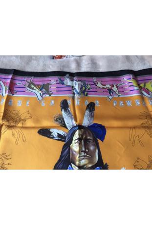 Foulard Hermès WASH intitulé "PANI LA SHAR PAWNEE" - EXTREMEMENT RARE ET RECHERCHE : épuisé sur le site !