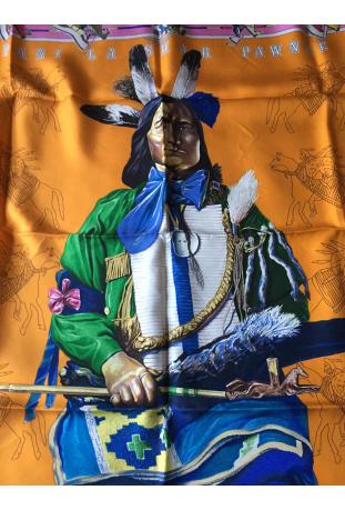Foulard Hermès WASH intitulé "PANI LA SHAR PAWNEE" - EXTREMEMENT RARE ET RECHERCHE : épuisé sur le site !