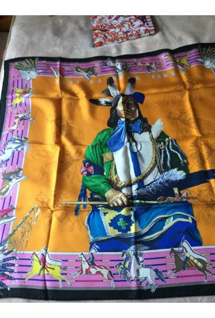 Foulard Hermès WASH intitulé "PANI LA SHAR PAWNEE" - EXTREMEMENT RARE ET RECHERCHE : épuisé sur le site !