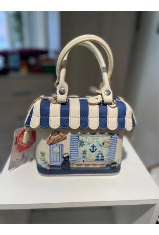 VENDULA LONDON : handbag « grab bag » SEASIDE SOUVENIRS  model - collection summer 2021 - Épuisé sur le site !