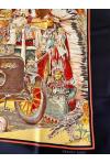 Foulard Hermès intitulé "Concours d'élégance - 1885 - limousines - EXTREMEMENT RARE ET RECHERCHE !