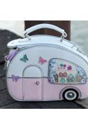 VENDULA LONDON 2020 : sac à main "boîte" modèle  SWEETIE CARAVAN ROSE - rare !