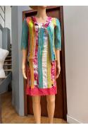 LOUISE DELLA : ensemble robe + cardigan " - collection printemps/été - nouveauté boutique
