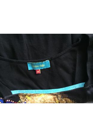 LOUISE DELLA : robe soie et tricot modal dessin exclusif "LES ABSTRAITS DE LOUISE"