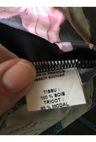 LOUISE DELLA : robe manches longues série "LES ABSTRAITS DE LOUISE"