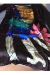 LOUISE DELLA : robe soie et tricot modal dessin exclusif "LES ABSTRAITS DE LOUISE"
