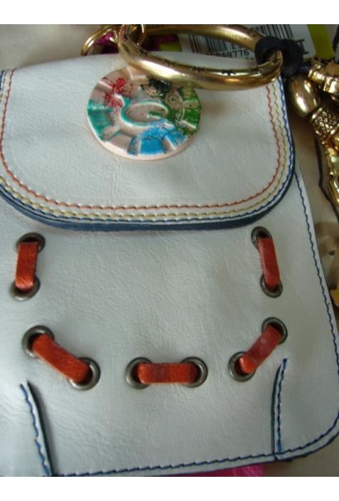 trois en un ! mini porte-monnaie/porte-clé STQ 100% cuir