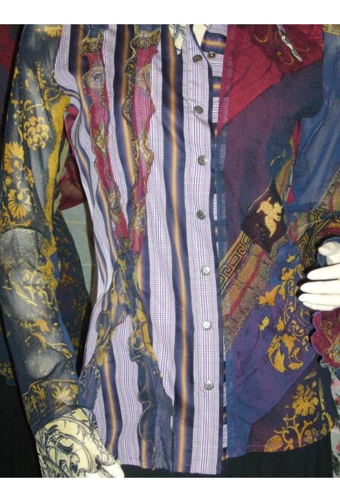 blouse  Tail of magpie  blue king