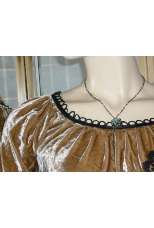 tee shirt velours et perles