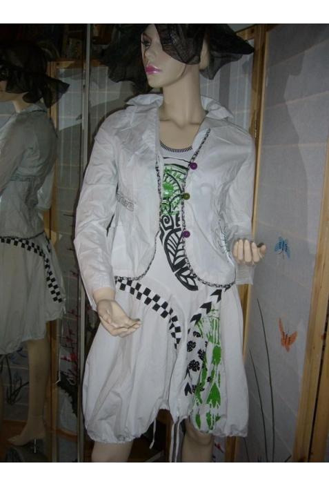PIANURASTUDIO SUITS white, green and black