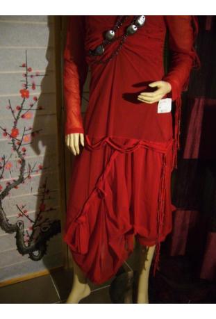 Automne 2009 : robe cocktail STQ rouge (année 2008)