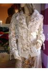 veste Save the queen collection blanc et or