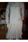 chemise MetFG blanche/bleu ciel